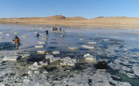 БАЯН-ӨЛГИЙ АЙМАГ, ЦЭНГЭЛ СУМЫН НУТАГ ЦАГААН ГОЛЫН МӨС ЦӨМӨРЧ АЧААНЫ АВТОМАШИН УСАНД СУУЖЭЭ