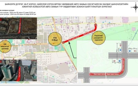 БЗД-ИЙН 26-Р ХОРООНЫ "НИЙСЛЭЛ ХҮРЭЭ" ӨРГӨН ЧӨЛӨӨНИЙ АВТО ЗАМЫГ ХААНА