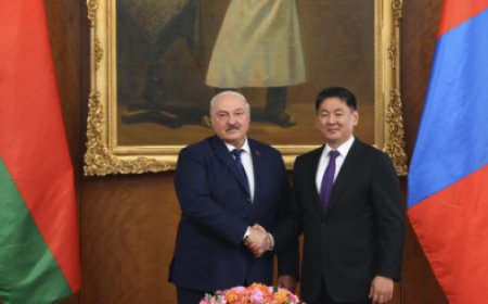 МОНГОЛ УЛСЫН ЕРӨНХИЙЛӨГЧ У.ХҮРЭЛСҮХ, БНБУ-ЫН ЕРӨНХИЙЛӨГЧ А.Г.ЛУКАШЕНКО НАР АЛБАН ЁСНЫ ХЭЛЭЛЦЭЭ ХИЙЛЭЭ