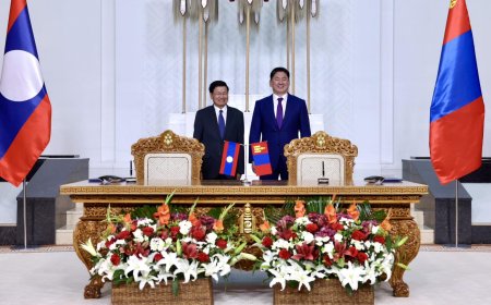 МОНГОЛ, ЛАОСЫН ХАМТЫН АЖИЛЛАГААНЫ БАРИМТ БИЧГҮҮДЭД ГАРЫН ҮСЭГ ЗУРЛАА