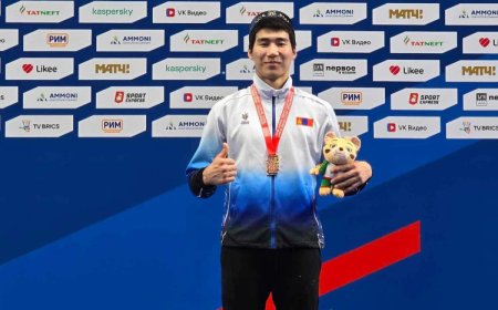 BRICS-2024: Д.ЭНХТҮВШИН ХОС ХҮРЭЛ МЕДАЛЬ ХҮРТЛЭЭ