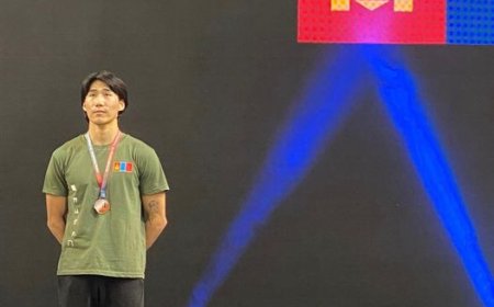 А.ЭНХТҮВШИН "ДЭЛХИЙН ЦОМ"-ООС ХҮРЭЛ МЕДАЛЬ ХҮРТЛЭЭ