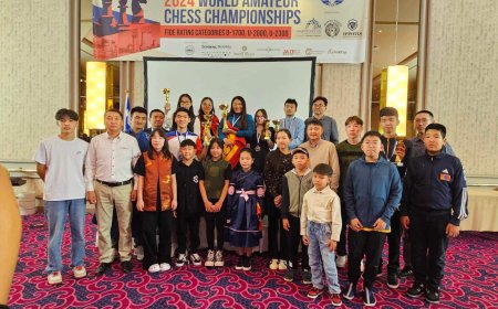 ШАТРЫН СОНИРХОГЧДЫН ДЭЛХИЙН АВАРГААС МАНАЙ ТАМИРЧИД ДОЛООН МЕДАЛЬ ХҮРТЛЭЭ