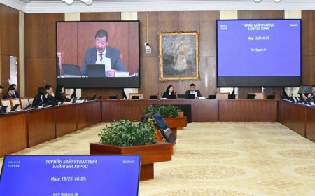 ТББХ: УЛС ТӨРИЙН НАМЫН ТУХАЙ ХУУЛИЙГ ДАГАЖ МӨРДӨХ ЖУРМЫН ТУХАЙ ХУУЛЬД ӨӨРЧЛӨЛТ ОРУУЛАХ ТУХАЙ ХУУЛИЙН ТӨСЛИЙН АНХНЫ ХЭЛЭЛЦҮҮЛГИЙГ ХИЙЛЭЭ