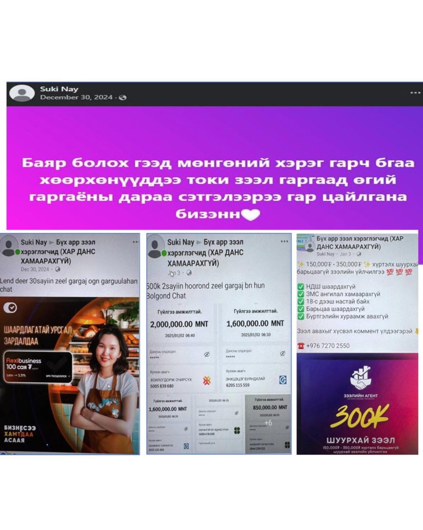 “ЗЭЭЛИЙН АПП-ЫН ЭРХ НЭМЭГДҮҮЛЖ ӨГНӨ” ГЭЖ БУСДЫГ ЗАЛИЛСАН ХЭРГИЙГ ИЛРҮҮЛЛЭЭ