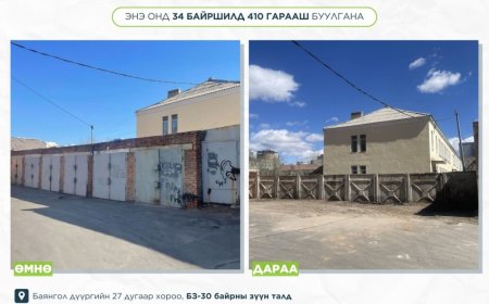 ЭНЭ ОНД 161 БАЙРШИЛД 7600 МЕТР ХАШАА, 34 БАЙРШИЛД 410 ГАРААШ БУУЛГАНА