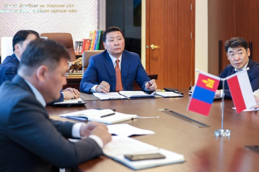 ХОТ БАЙГУУЛАЛТ, БАРИЛГА, ОРОН СУУЦЖУУЛАЛТЫН САЙД МОНГОЛ-ПОЛЬШИЙН ЗАСГИЙН ГАЗРЫН ХООРОНДЫН ХУРАЛДААНЫ ХОЁР ТАЛЫН ДААРГАЛАГЧ НАР ХООРОНД ЦАХИМ УУЛЗАЛТ ХИЙЛЭЭ