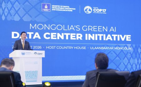 ЕРӨНХИЙ САЙД Н.УЧРАЛ МОНГОЛ УЛСАД НОГООН ДАТА ТӨВ БАЙГУУЛАХ САНААЧИЛГЫГ ТАНИЛЦУУЛЛАА