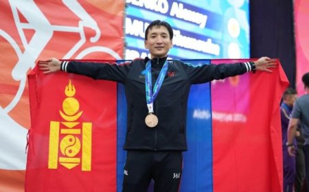 АЗИЙН НААДАМД С.ЖАМБАЛЖАМЦ МОНГОЛЫН БАГИЙН САЛХИЙГ ХАГАЛЖ, ХҮРЭЛ МЕДАЛЬ ХҮРТЛЭЭ